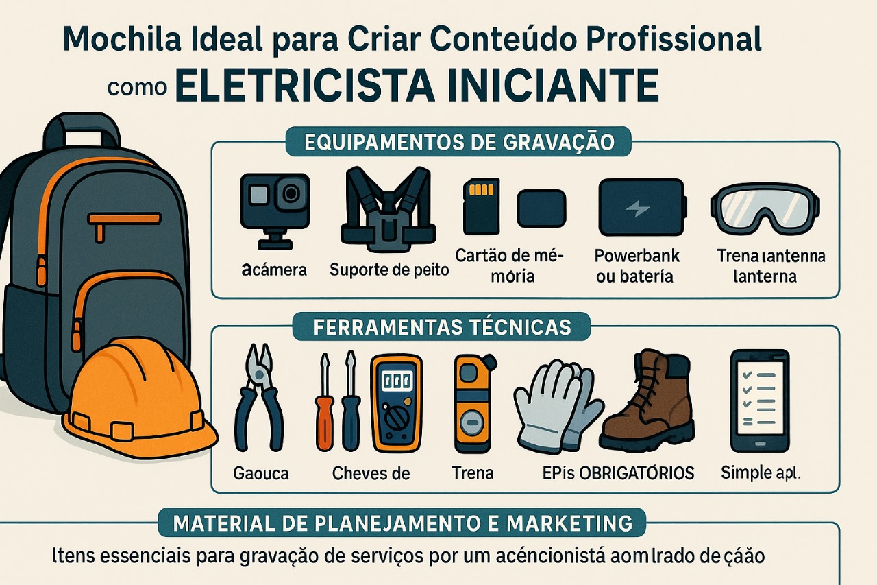 Câmera de Ação para Eletricista