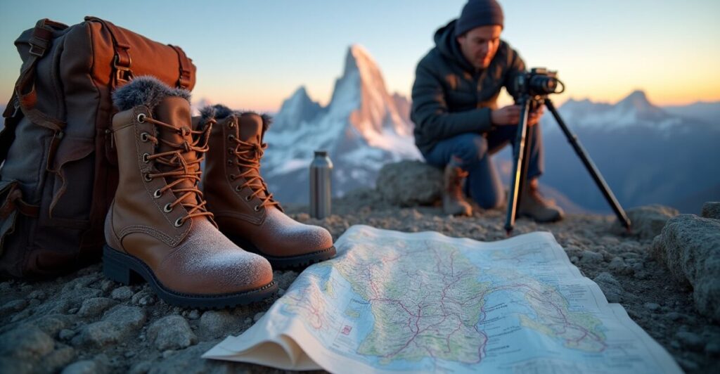 Fotografia de aventura: luz e ação em picos famosos