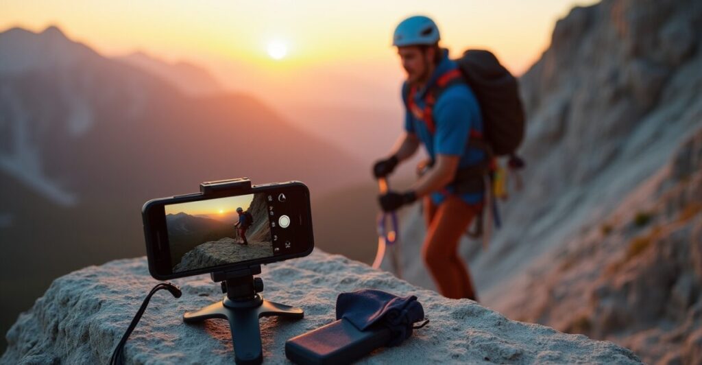 Fotos de escalada: composições épicas em smartphone 2025