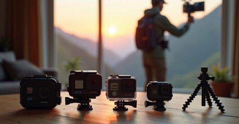 câmeras de ação