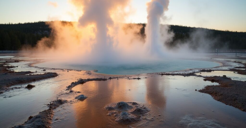 Compositional Rules for Framing Old Faithful and Castle Geyser