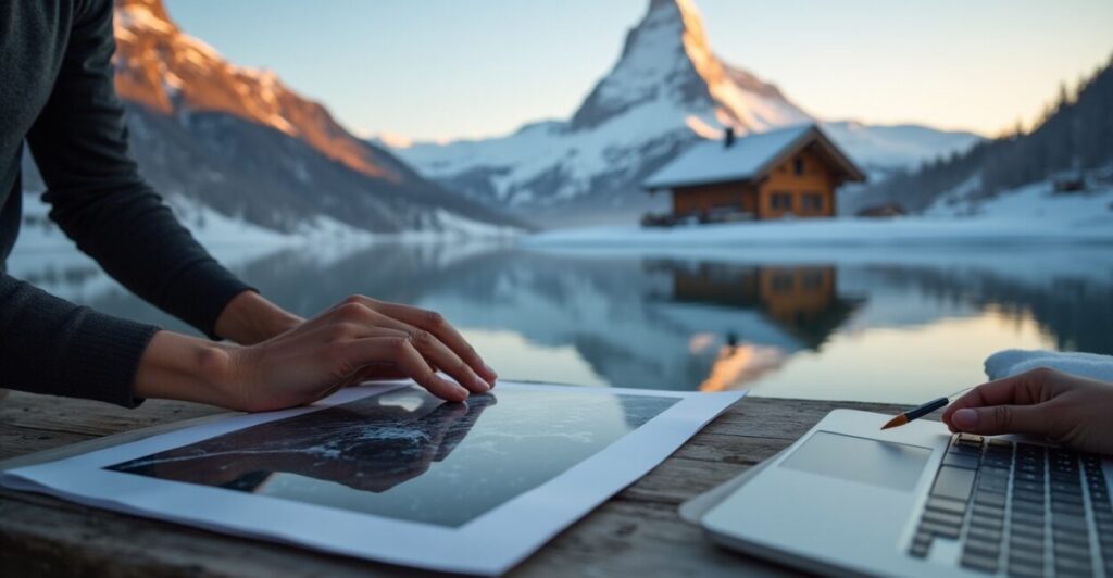 Post-processing to Enhance Alpine Reflections