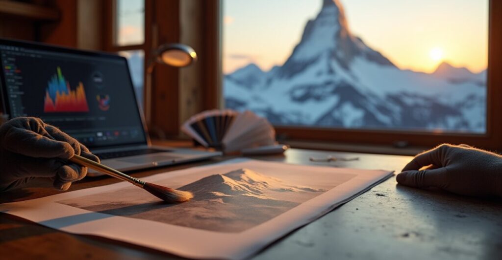 Post-processing to Make Matterhorn Images Shine