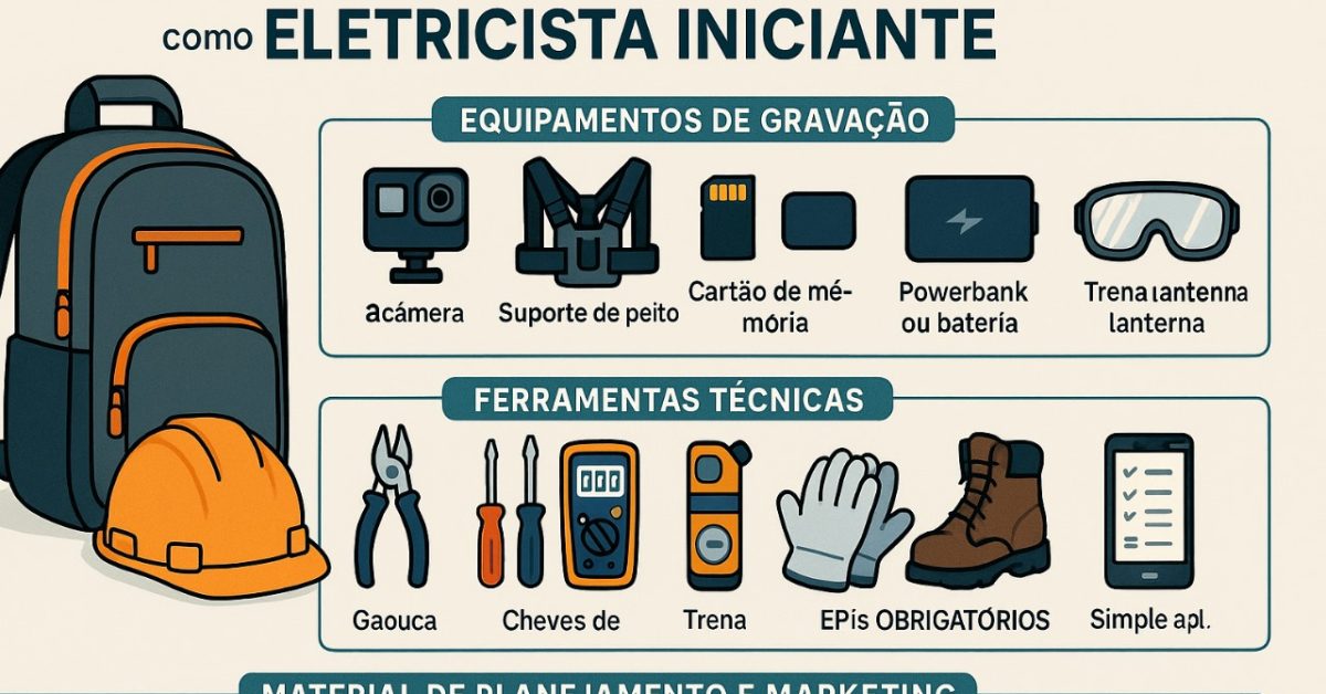 Câmera de Ação para Eletricista